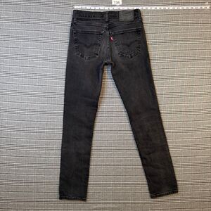 Levi's 511 Men's Jeans Black Denim Slim Fit Stretch Size 31x34